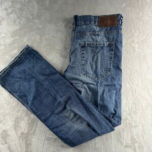L.O.G.G Jeans Male 34 Blue Button Zipper Straight